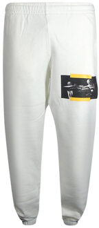 Heren Caravaggio Schilderij Logo Joggingbroek (Wit/Geel)