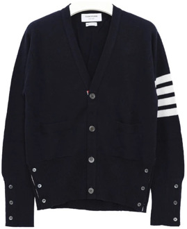 Heren Cardigan Sweater Thom Browne , Black , Heren - Xl,L,M