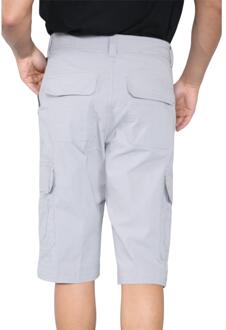 Heren cargo multi-pocket sneldrogende shorts in grijs - 34 (Taille)