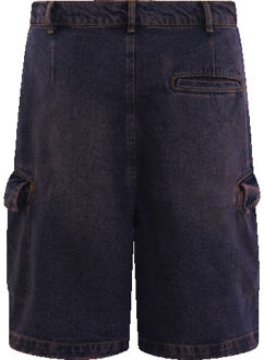 Heren cargo shorts jeans Paars