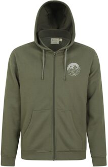 Heren Circle Mountain capuchon met rijgkoord (Kaki Groen)