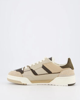 Heren clay sneaker /bruin - maat 42 Beige