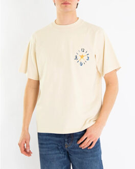 Heren clock acrylic t Beige - S