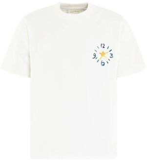Heren clock acrylic t Wit - S