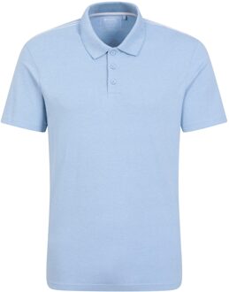 Heren Cordyline getextureerd poloshirt (Lichtblauw) - L