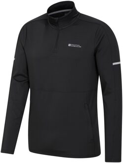 Heren Core Recycled Half Zip Midlayer (Zwart) - 2XS