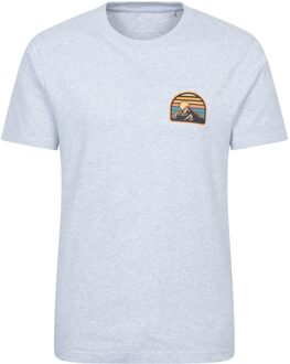 Heren Crest Organic T-Shirt (Lichtgrijs)