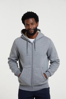 Heren Dalton Borg gevoerde Full Zip Hoodie (Grijs) - XS