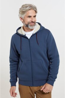 Heren Dalton Borg gevoerde Full Zip Hoodie (Marine) - maat S Navy