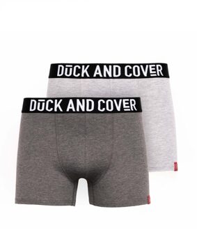 Heren Darton Marl Boxershort (Set van 2) (Grijze Mergel) Grijs - 2XL