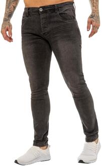 | Heren Designer Hyperstretch Jeans Grijs - 28W/30L