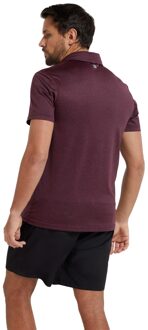 Heren Deuce IsoCool Poloshirt (Dusky Wijn) Wijnrood - L