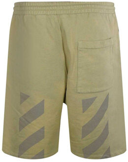 Heren Diag Tab Skate Sweat Shorts (Donker zand) - XS