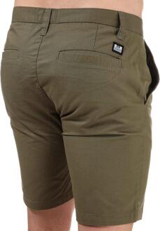 Heren Dillenger Katoen Twill Korte Broek (Khaki) Kaki - M