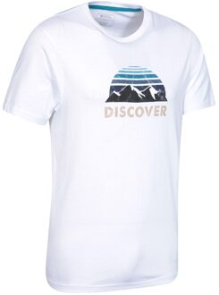 Heren Discover Organic Cotton T-Shirt (Wit)