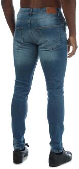 Heren Doves Slim Jeans (Blauw) - 36 Lang
