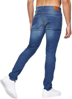 Heren Doves Slim Jeans (Tussentijdse wasbeurt) Middelblauw - 38 Normaal