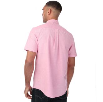 Heren Drayton overhemd met korte mouwen (Koraal) - 2XL