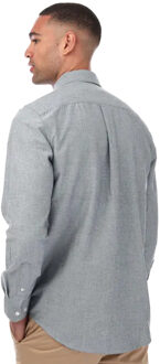Heren Drayton shirt met lange mouwen (Grijs) - maat XL