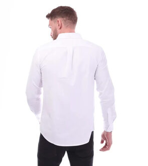 Heren Drayton shirt met lange mouwen (Wit)