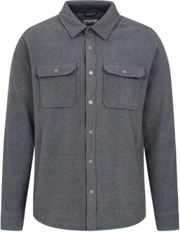 Heren Dresden gemêleerd overhemd (Donkergrijs) - 3XL