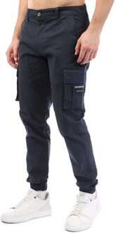 Heren Duck and Cover Chemmer Geweven Joggers in Navy