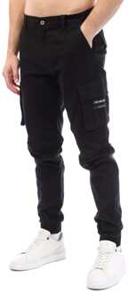 Heren Duck and Cover Chemmer Geweven Joggers in Zwart