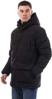 Heren Duck and Cover Fletchley Puffer Jacket in zwart - L