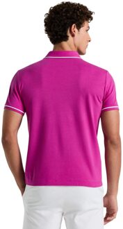 Heren Earl Pique Poloshirt (Paars)