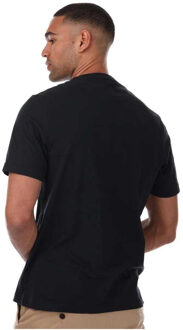 Heren Eddie T-shirt met korte mouwen (Marine) - maat M Navy