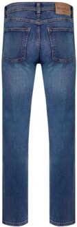 Heren Edward Denim Stretch Straight Jeans (Indigo) Paars