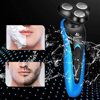 Heren Elektrisch Scheerapparaat Usb Oplaadbare Baard Trimmer Wasbare Nat Droog Baard Snijmachine Multifunctionele Drijvende Scheermes