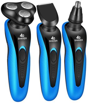 Heren Elektrisch Scheerapparaat Usb Oplaadbare Baard Trimmer Wasbare Nat Droog Baard Snijmachine Multifunctionele Drijvende Scheermes