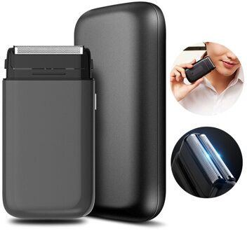 Heren Elektrisch Scheerapparaat Usb Oplaadbare Reciprocating 2 Snijkop Scheermes Draagbare Super Dunne Baard Snijder Machine