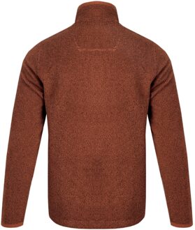 Heren Errill Textured Eco Friendly Quarter Zip Fleece Top (Baksteen Oranje)
