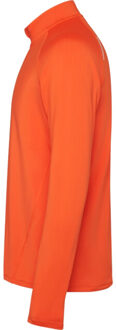 Heren estambul quarter zip sweatshirt met lange mouwen - maat S Oranje