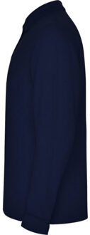 Heren estrella poloshirt met lange mouwen Blauw - XXL / XXXL