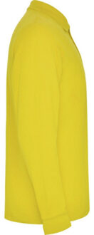 Heren estrella poloshirt met lange mouwen Geel - XL
