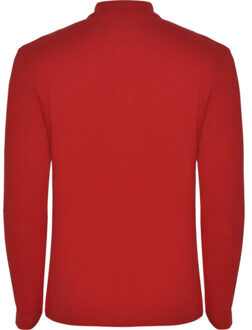 Heren estrella poloshirt met lange mouwen - maat XXL / XXXL Rood