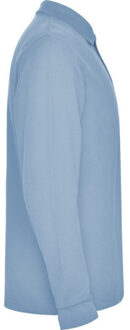 Heren estrella poloshirt met lange mouwen - maat XXXL Blauw