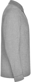 Heren estrella poloshirt met lange mouwen - maat XXXL Grijs
