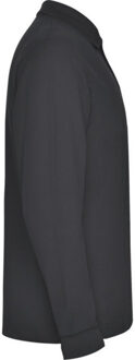 Heren estrella poloshirt met lange mouwen Zwart - S