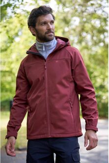 Heren Exodus Waterdichte Soft Shell Jas (Donkerrood) - 2XL