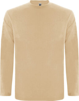 Heren extreme t-shirt met lange mouwen Beige - XXL / XXXL