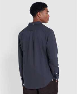 Heren Farah Brewer Slim-Fit overhemd in Charcoal Houtskool