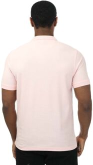 Heren Farah Cove Organic Modern Fit Poloshirt in Rose Rosé