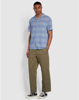 Heren Farah Exodus Shirt in Blauw - maat M