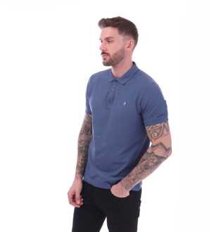 Heren Farah Hudson Poloshirt in Blauw