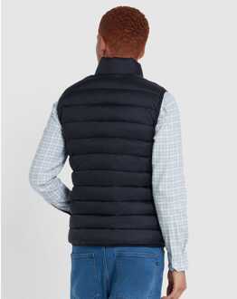 Heren Farah Joel Gewatteerd Gilet in Zwart