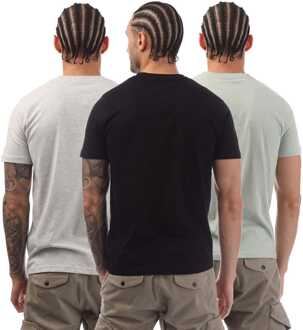 Heren Farah Laven 3 Pack T-Shirts in Multi kleur Veelkleurig - XL